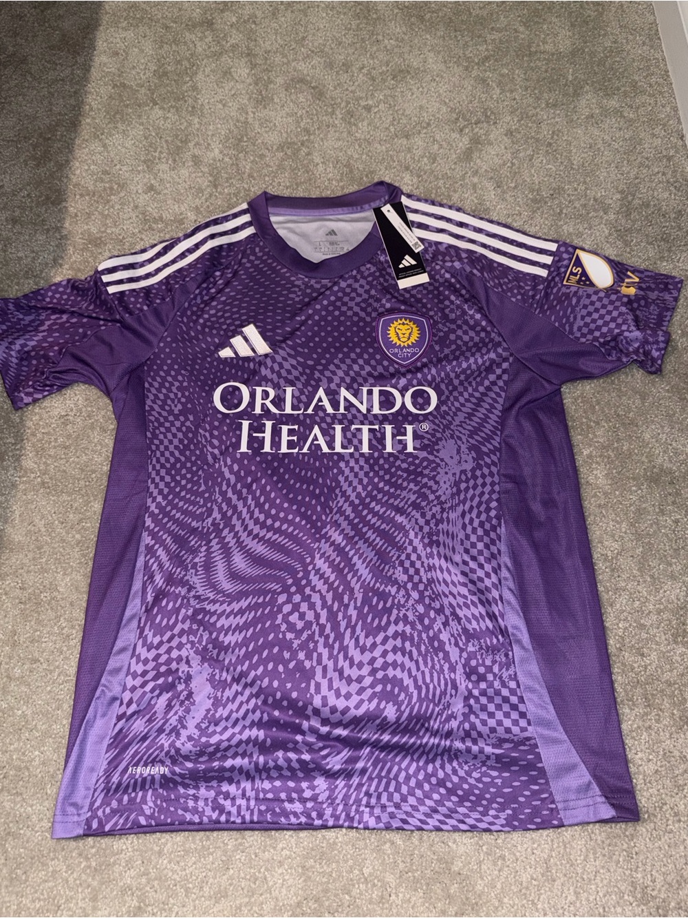 adidas Purple Orlando City Men Soccer Jersey